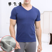 夢飛香 短袖 男士T恤 藏青 XL，4XL，L