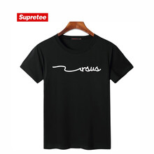 supretee 短袖 男士T恤 簡(jiǎn)約線條 黑色 