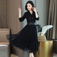 修身長袖連衣裙，塑造優(yōu)雅小仙女