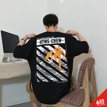 莉熱芭（LIREBA） 短袖 男士T恤 T925黑色 