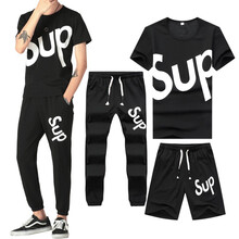 DIOULIFE 短袖 男士T恤 黑色(三件套) 