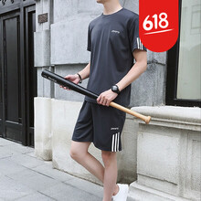 士格誠品（SXIGER） 短袖 男士T恤 灰衣灰褲 