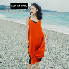 AUDREYWANG  撞色 連衣裙