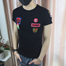 丹杰仕（DANJIESHI） 短袖 男士T恤 黑色066 