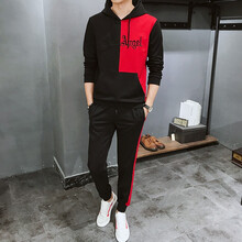 奇跡狼（QIJILANG） 長(cháng)袖 男士T恤 1870 紅色(帶帽) 