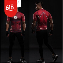 珂梵圖（Kefantu） 短袖 男士T恤 紅色閃電俠 圖片色為準 