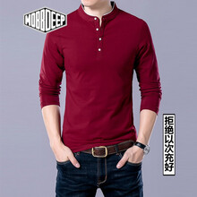 MOBBDEEP 短袖 男士T恤 8819酒紅-長(cháng)袖 