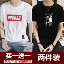 凌登（LingDeng） 短袖 男士T恤 高質(zhì)量 UPS白 二人黑 