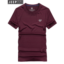 Jeep 長(zhǎng)袖 男士T恤 酒紅色/短袖 