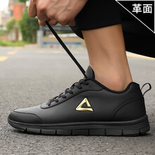 匹克（PEAK）跑步鞋051黑色/金色（革面） 41