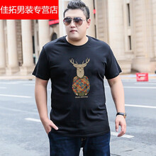 戎諾 短袖 男士T恤 黑鹿頭人 