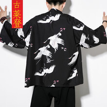 古萊登（GODLIKE） 七分袖 男士T恤 黑白色 