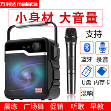 萬利達(dá)（Malata） X06 音箱/音響 黑色彩燈標(biāo)配+32G 5千歌曲U盤含歌本+無線話筒