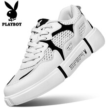 花花公子（PLAYBOY ESTABLISHED 1953）男士白黑網(wǎng)面 41