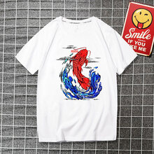 美因白色（My in White） 短袖 男士T恤 白 魚躍九天 