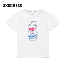 斯凱奇（Skechers） 短袖 男士T恤 亮白色/019 