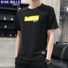 比克公牛（BIKKBULLS） 短袖 男士T恤 黑色. 