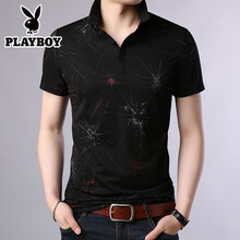 花花公子（PLAYBOY ESTABLISHED 1953） 短袖 男士T恤 GZ12854紅色 