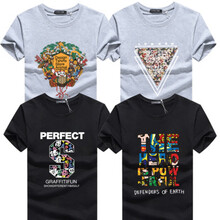 羅杰生 短袖 男士T恤 16貓灰+三角灰+大S黑+TH黑 