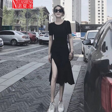 諾夏圣 純色 不規(guī)則，立體裁剪 連衣裙