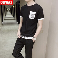 COPLAKE 短袖 男士T恤 黑色 