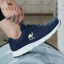 駱駝（CAMEL）跑步鞋藍(lán)色網(wǎng)面  男款A(yù)712357085 