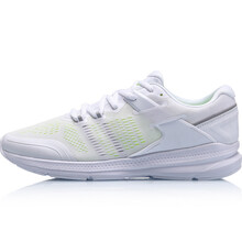 李寧（LI-NING）跑步鞋標(biāo)準(zhǔn)白/熒光亮綠 