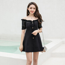 小身材大長(cháng)腿，性感連衣裙