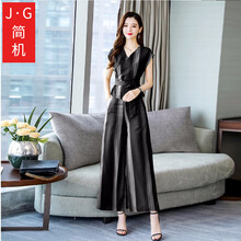 簡(jiǎn)機(jī) 高腰 闊腿褲 女 長(zhǎng)褲 休閑褲