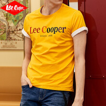 Lee Cooper 短袖 男士T恤 1002黃色 