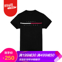 Tommy Hilfiger 短袖 男士T恤 065黑色 