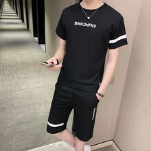 婭目（yamu） 五分袖 男士T恤 綠色 
