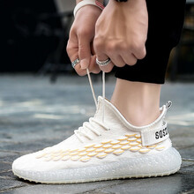 百狄（BYETIVE）男士9998白黃色 41