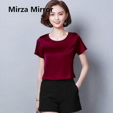 蜜莎蜜拉（Mirza Mirror） 拼接，背帶 短袖 T恤 女 圓領