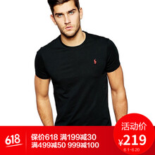 Polo Ralph Lauren 短袖 男士T恤 RL BLACK 黑 