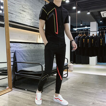 迪匹斯（DIPISI） 短袖 男士T恤  黑色套裝 