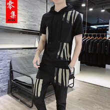 零集（LINGJI） 短袖 男士T恤 黑色T37 