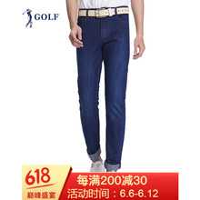 高爾夫（GOLF） 直筒褲 青春休閑 男士牛仔褲