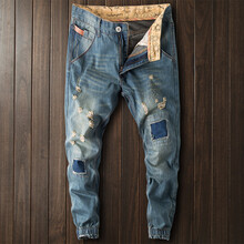 縷坊（LVFANG） 鉛筆褲/小腳褲 原創(chuàng  )設計 男士牛仔褲