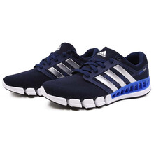 阿迪達(dá)斯（Adidas）跑步鞋EF2662/男款深藍(lán)白 40