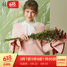 圓領(lǐng)長(cháng)袖毛衣，微胖妹子的福音