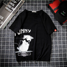 奈瑾（NAIJIN） 短袖 男士T恤 T122黑色 