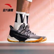 安踏（ANTA）籃球鞋深灰/黑/淺米白-2 41