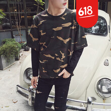 蒙思奇  男士T恤 迷彩色 XL，L，XXL，M