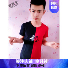 古萊登（GODLIKE） 短袖 男士T恤 快手善惡紅色 