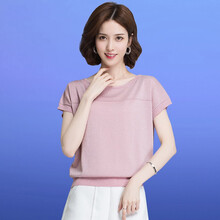 時(shí)尚條紋短袖，微胖妹子的福音