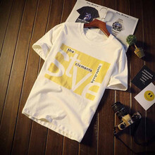 艾瓦櫟 短袖 男士T恤 D66白色 