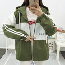 佰可衣（BAICLOTHING） 連帽 長袖 女 短外套 繡花，口袋，拉鏈