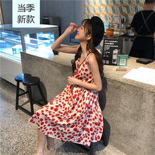 時(shí)尚印花連衣裙，夏日清涼又減齡