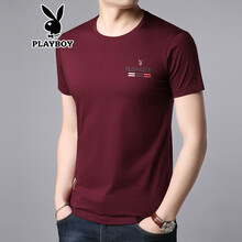花花公子（PLAYBOY） 短袖 男士T恤 1838紅色 